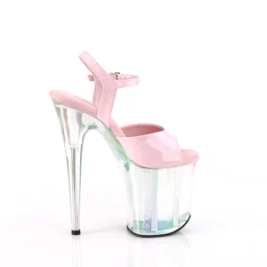 Rose 20 cm FLAMINGO-809HT Hologramme talons avec plateforme