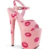 Rose 20 cm FLAMINGO-809KISSES talons hauts pleaser plateforme