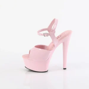 Rose 15 cm GLEAM-609 chaussures plateforme et talons