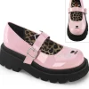 Rose 6,5 cm RENEGADE-56 emo maryjane chaussures boucle