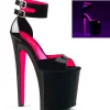 Rose 20 cm XTREME-875TT Neon talons avec plateforme