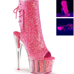 Rose etincelle 18 cm ADORE-1018G bottines a plateforme femmes