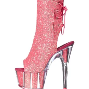 Rose etincelle 18 cm ADORE-1018G bottines a plateforme femmes