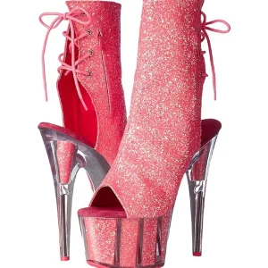 Rose etincelle 18 cm ADORE-1018G bottines a plateforme femmes