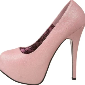 Rose Etincelle 14,5 cm Burlesque TEEZE-31G Platform Escarpins Chaussures