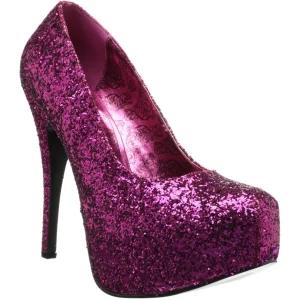Rose Glitter 14,5 cm Burlesque TEEZE-06GW pieds larges escarpins pour homme