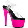 Rose Neon 18 cm ADORE-708UV Talons Hauts Plateforme
