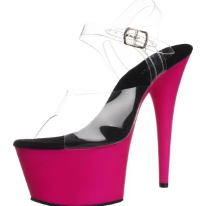 Rose Neon 18 cm ADORE-708UV Talons Hauts Plateforme