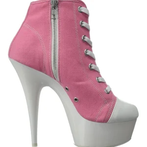 Rose Neon 15 cm DELIGHT-600SK-02 basket à talon aiguille en toile