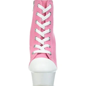 Rose Neon 15 cm DELIGHT-600SK-02 basket à talon aiguille en toile