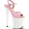 Rose plateforme 20 cm FLAMINGO-809 talons hauts pleaser