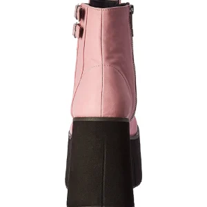 Rose Similicuir 11,5 cm KERA-21 bottines lolita talons compensées