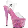 Rose transparent 18 cm ADORE-708CF chaussures de striptease