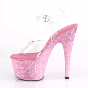 Rose transparent 18 cm ADORE-708CF chaussures de striptease