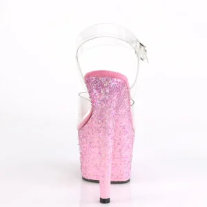 Rose transparent 18 cm ADORE-708CF chaussures de striptease