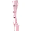 Rose Verni 25,5 cm BEYOND-3028 bottes très hauts - cuissardes plateforme extrême
