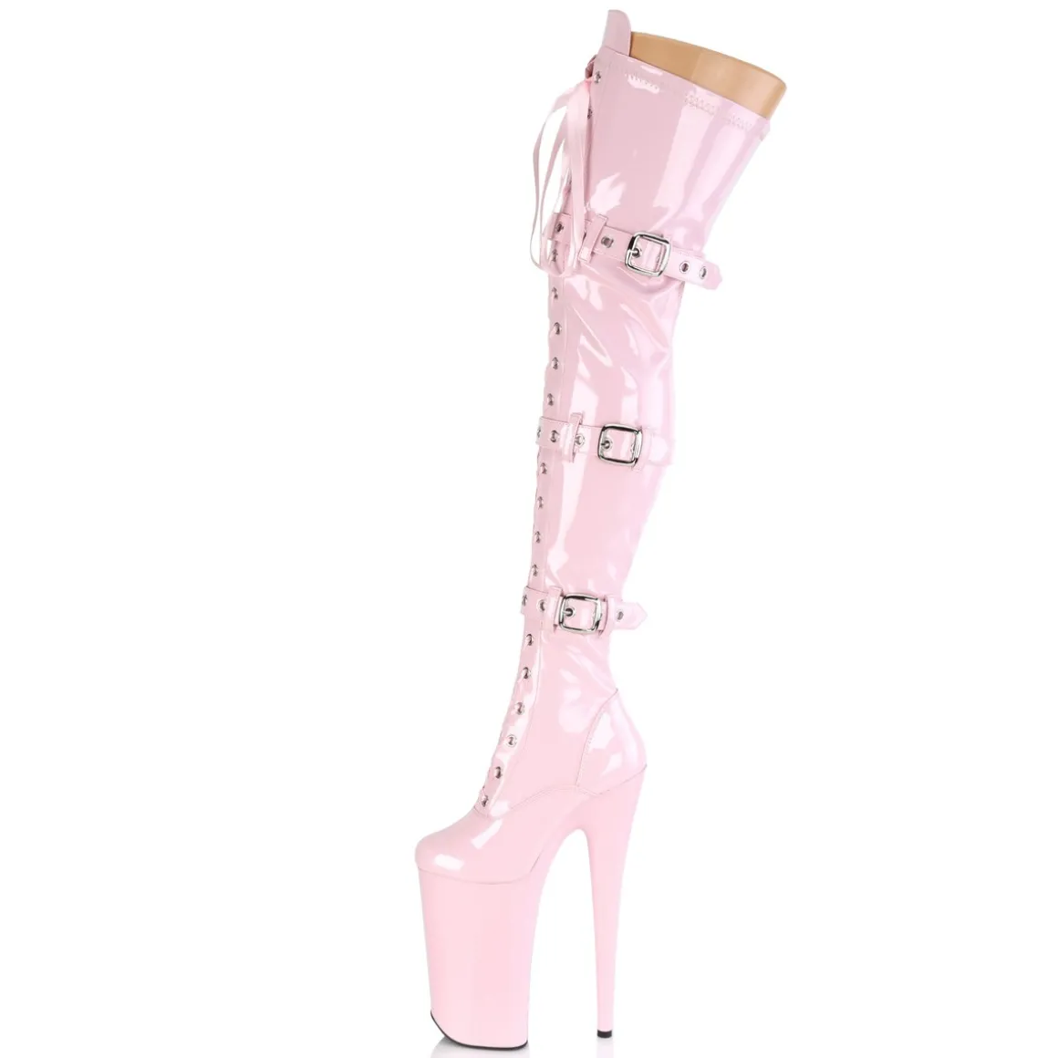 rose_verni__cm_beyond_bot_1.webp Rose Verni 25,5 cm BEYOND-3028 bottes très hauts - cuissardes plateforme extrême
