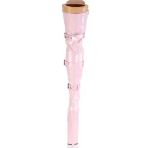 Rose Verni 25,5 cm BEYOND-3028 bottes très hauts - cuissardes plateforme extrême