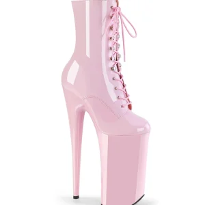 Rose Verni 25,5 cm BEYOND-1020 talons très hauts - bottines plateforme extrême