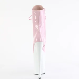 Rose Verni 23 cm INFINITY-10202 talons très hauts - bottines plateforme extrême