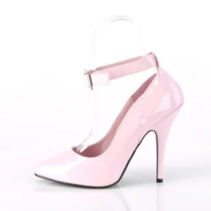 Rose Verni 13 cm SEDUCE-431 Escarpins talons aiguilles hommes