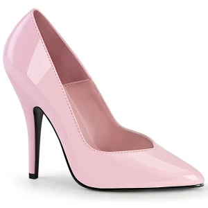 Rose Verni 13 cm SEDUCE-420V escarpins à bout pointu