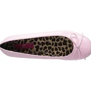 Rose Verni ANNA-01 grande taille chaussures ballerines