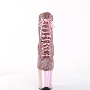 Roses pierre strass 20 cm FLAMINGO-1020CHRS bottines talons hauts pleaser