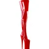 Rouge 25 cm BEYOND-4000 Cuissardes Bottes Plateforme