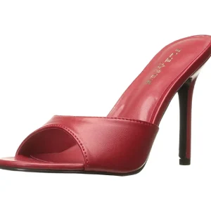 Rouge 10 cm CLASSIQUE-01 mules talons hauts