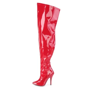 Rouge 13 cm cuissardes mollets larges et cuisses rondes élastiquées pour hommes