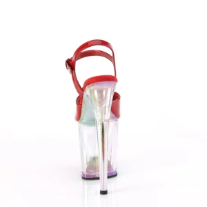 Rouge 20 cm FLAMINGO-809HT Hologramme talons avec plateforme