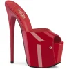 Rouge 18 cm JUBILANT-01 mules plateforme talon haut femme