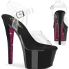 Rouge 18 cm SKY-308CRS chaussures à talons plateforme strass
