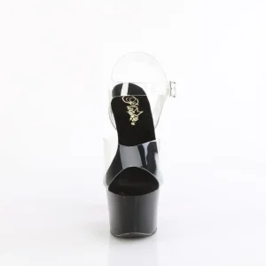 Rouge 18 cm SKY-308CRS chaussures à talons plateforme strass