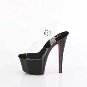 Rouge 18 cm SKY-308CRS chaussures à talons plateforme strass
