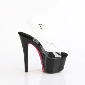 Rouge 18 cm SKY-308CRS chaussures à talons plateforme strass