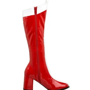 Rouge Blanc 7,5 cm GOGO-305 Bottes Femmes Hautes