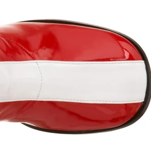 Rouge Blanc 7,5 cm GOGO-305 Bottes Femmes Hautes