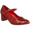 Rouge Etincelle 5 cm SCHOOLGIRL-50G Escarpins Mary Jane