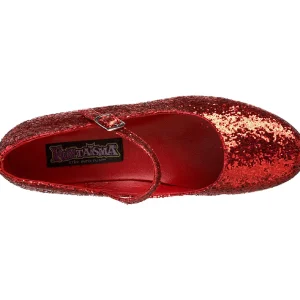 Rouge Etincelle 5 cm SCHOOLGIRL-50G Escarpins Mary Jane
