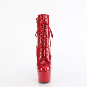 Rouge glitter 18 cm pleaser bottines talons hauts femme