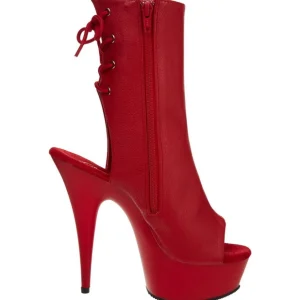 Rouge Mat 15 cm DELIGHT-1018 Plateforme Bottines