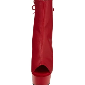 Rouge Mat 15 cm DELIGHT-1018 Plateforme Bottines