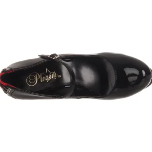 Rouge Noir 15,5 cm DELIGHT-687FH Mary Jane Escarpins Chaussures