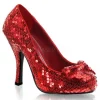 Rouge Paillettes 11,5 cm OZ-06 Chaussures Escarpins de Soirée