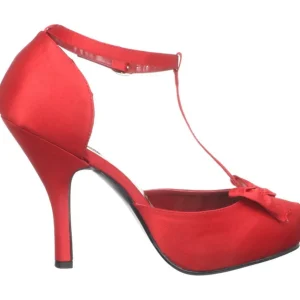Rouge Satin 12 cm retro vintage CUTIEPIE-12 escarpins à talons hauts