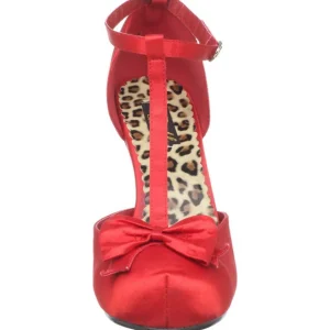 Rouge Satin 12 cm retro vintage CUTIEPIE-12 escarpins à talons hauts
