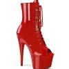 Rouge Verni 18 cm ADORE-1021 bottines plateforme pour femmes