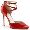 Rouge Verni 13 cm AMUSE-25 Chaussures Escarpins de Soirée